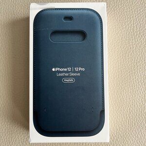 Apple iPhone 12/12 Pro Leather Sleeve with Card Slot (Baltic Blue)